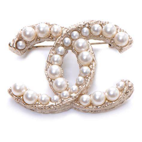 chanel pearl brooch replica|cheap knock off Chanel jewelry.